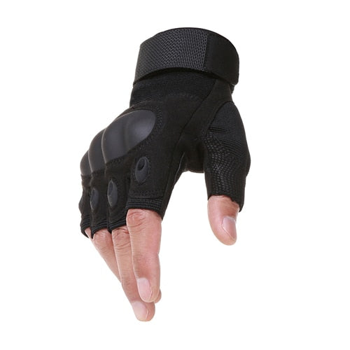 Unisex taktiske hansker for utendørs beskyttelse, robust design og godt grep.