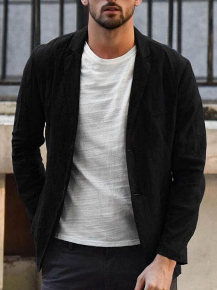 Stilfull herreblazer med unikt broderi. Gir en casual-chic look, passer til mange anledninger.