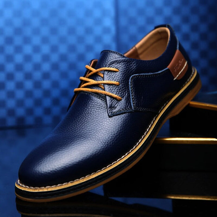 Klassiske brune Oxford herresko i skinn. Elegante og komfortable snøresko for formelle anledninger og hverdag.