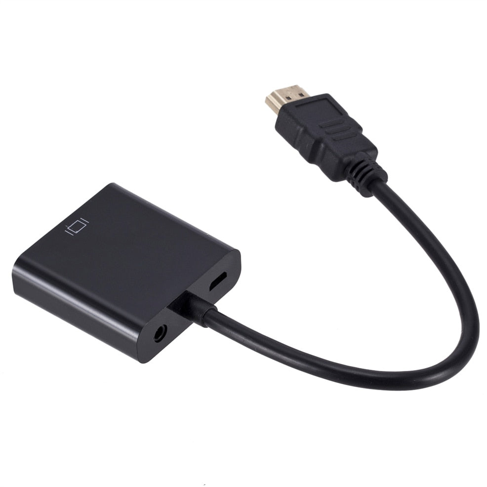 Enkel plug & play HDMI til VGA-tilkobling for sømløs visning av HDMI-video på alle VGA-skjermer og TV-er.