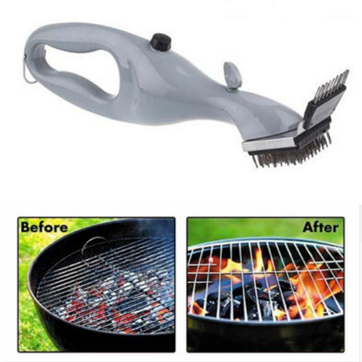 Dampbørste for grill, enkel og rask rengjøring av bbq-rister med dampfunksjon.