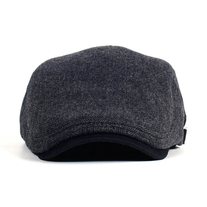 Vintage sixpence-hatt i ull for menn, justerbar og ideell for en klassisk look.
