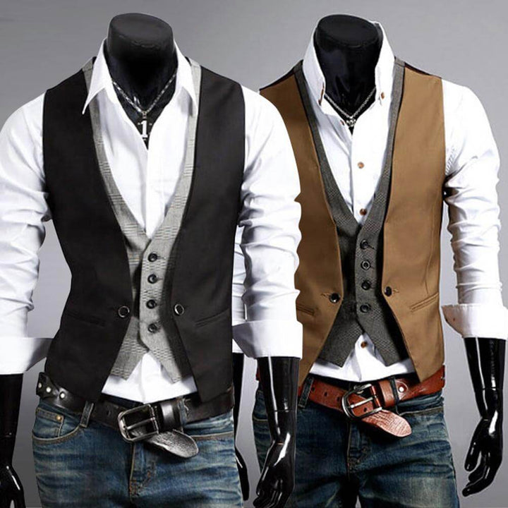 Menns slim fit dressvest. Legger til et snev av stil og eleganse til garderoben.