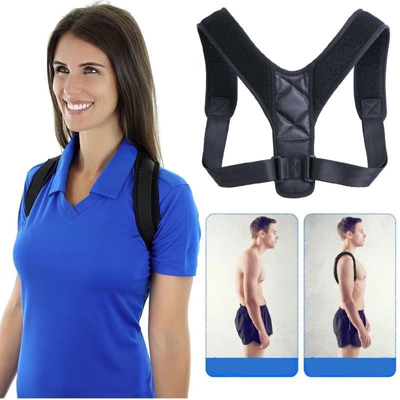 Unisex holdningskorrigerende korsett for rygg- og nakkestøtte. Ergonomisk design lindrer smerte og forbedrer velvære.