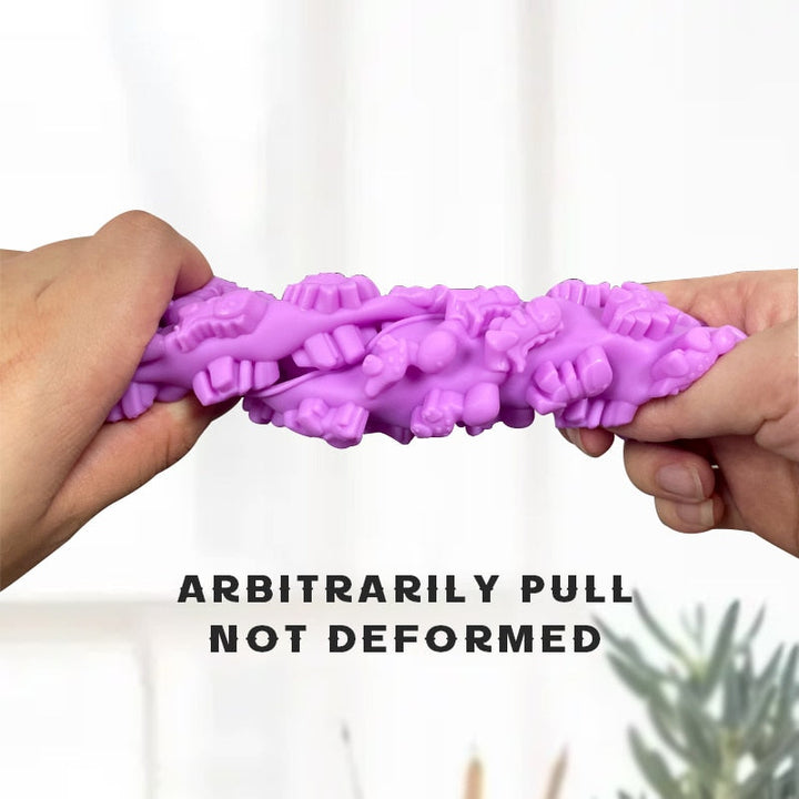 Fleksibel lilla dinosilikonform. Perfekt for DIY gummigodteri og sjokolade for kreativ barnemoro.
