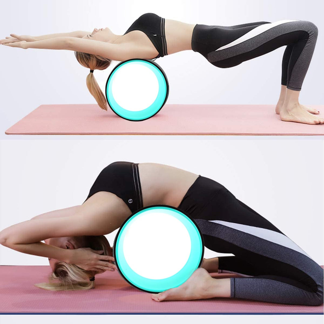 Solid yogahjul for pilates, yoga og økt fleksibilitet i rygg og skuldre. Essensielt treningsutstyr.