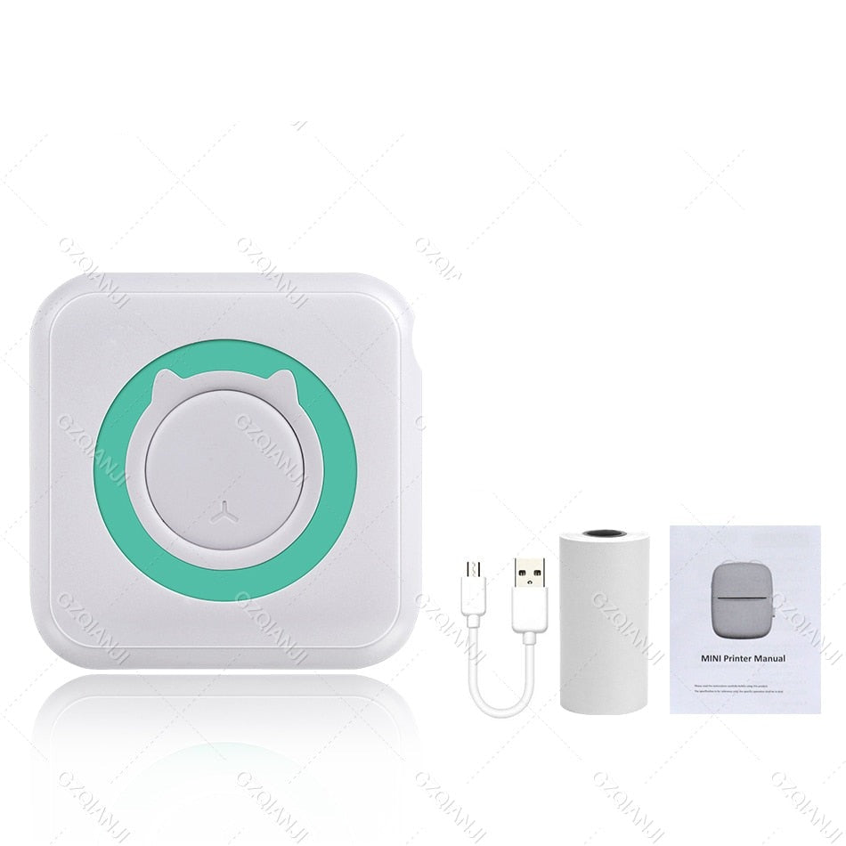 Kompakt Bluetooth skriver for utskrift fra iOS/Android telefon. Rask og blekkfri termisk utskrift.