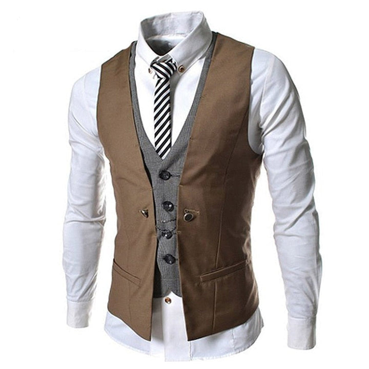 Stilfull herrevest i slim fit design. Ideell for fest, bryllup og businessmøter.