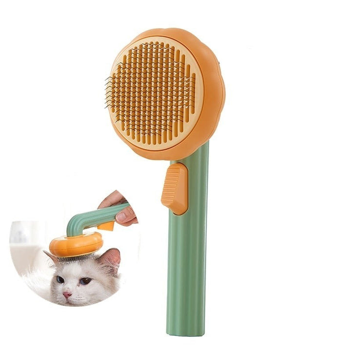 Gresskar kjæledyrbørste for hund/katt. Fjerner løs pels, gir glansfull pels og skånsom massasje.