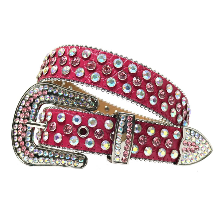 Iøynefallende diamantbelte for unisex, med blendende bling og justerbar komfort.