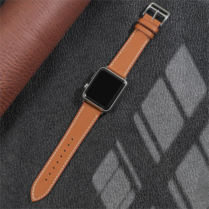 Komfortabelt unisex klokkebånd i mykt syntetisk skinn. Ideell klokkereim for daglig bruk, elegant design.