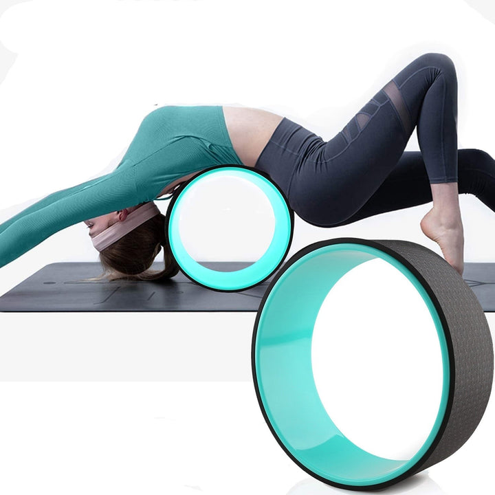 Unisex yogahjul for dypere strekk, bedre fleksibilitet og ryggtrening hjemme. Optimal for velvære.