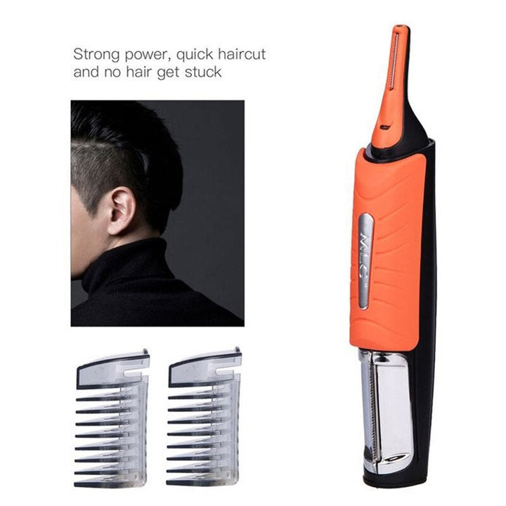 Ergonomisk unisex hårtrimmer for enkel fjerning av ansiktshår og kroppshår. Glatt og velstelt hud.