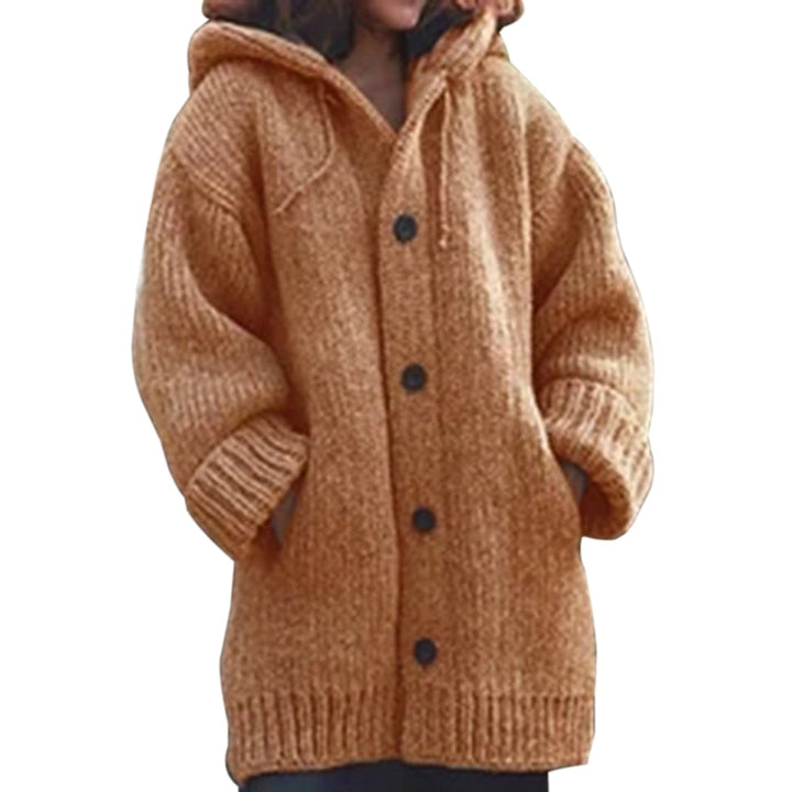 Hvit strikket kort cardigan med knapper, en elegant damejakke for hverdagsbruk.