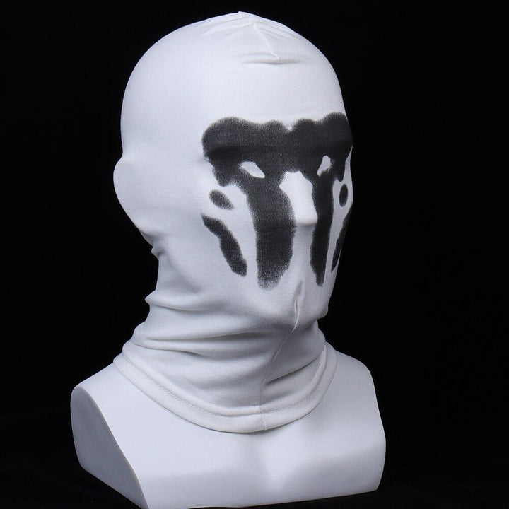Unik Rorschach ansiktsmaske for voksne, med fengslende bevegelige blekkflekker. Perfekt for cosplay.