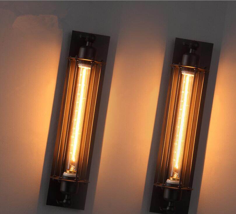 Tidløs design vegglampe, passer for stue, soverom eller gang; metallkonstruksjon, enkel montering.