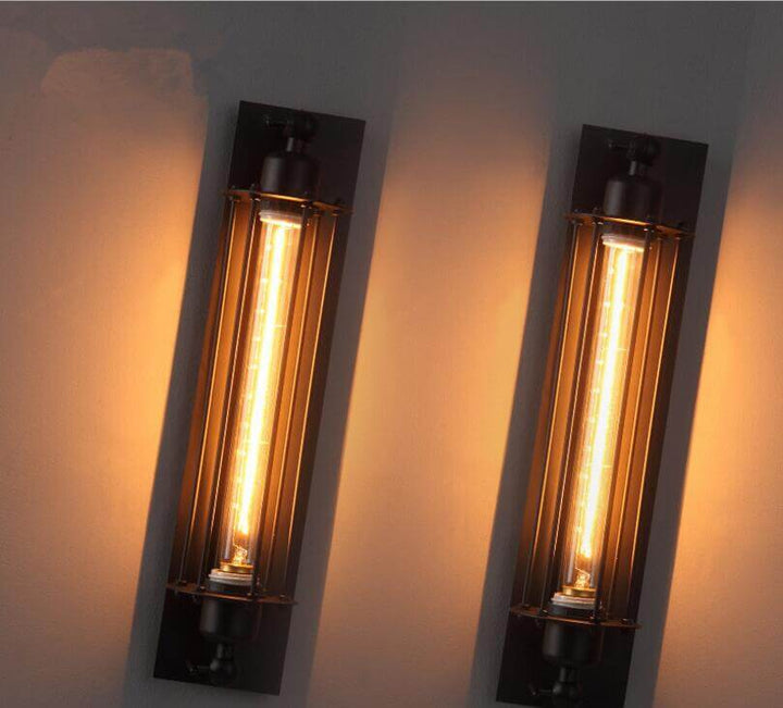 Tidløs design vegglampe, passer for stue, soverom eller gang; metallkonstruksjon, enkel montering.