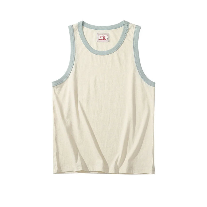 Urban oversized tanktopp til herre. En ermeløs fritidstopp med retro design, perfekt for en sval sommerstil.