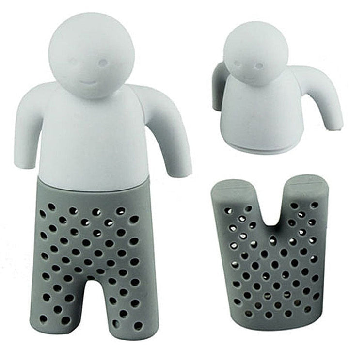 Mr. Teinfuser teinfuser i silikon, enkel å fylle og tømme for problemfri tebrygging.