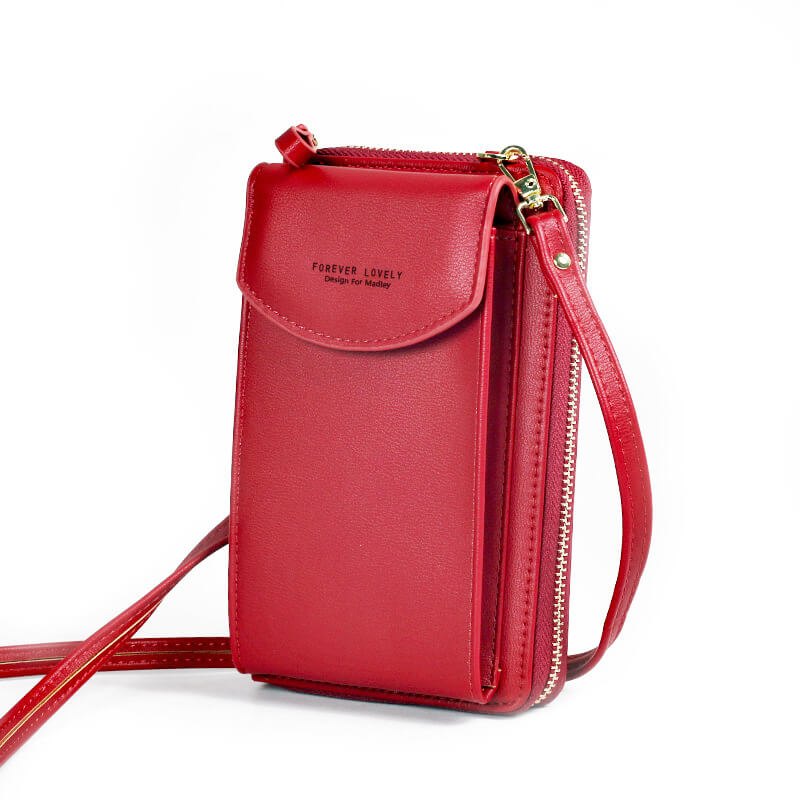 Elegant crossbody-veske i PU-skinn for damer, perfekt til hverdag og reise.