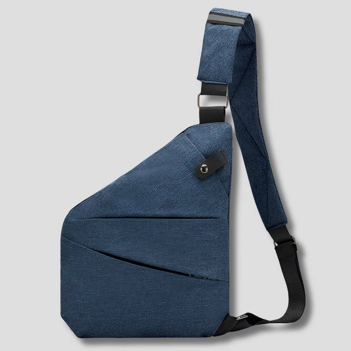 Lett og kompakt reiseveske i crossbody-stil for menn og kvinner, med tyverisikring for bekymringsfri ferie.