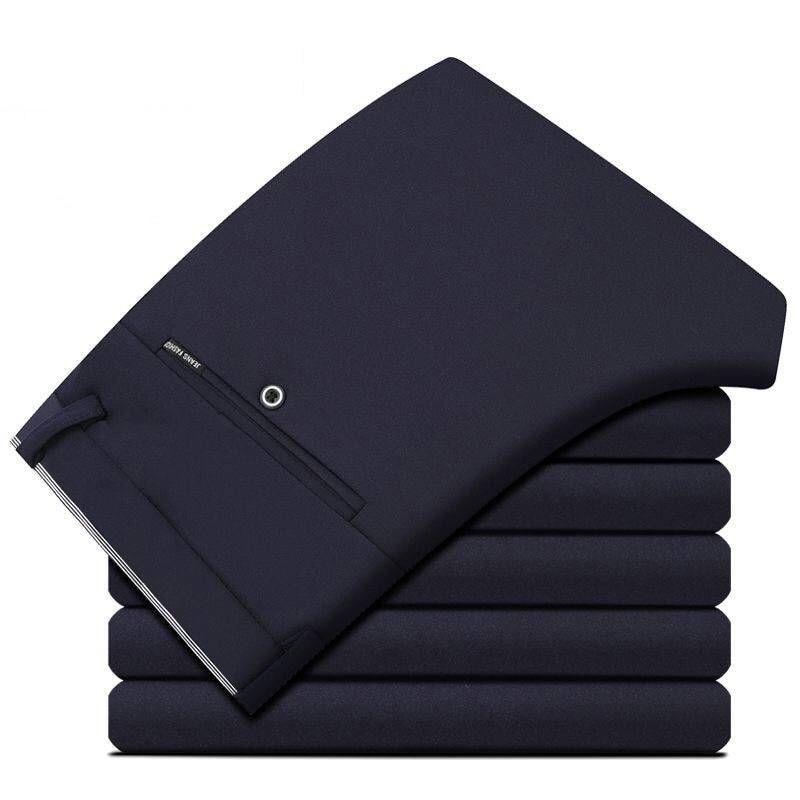 Svarte stretch bukser for menn, slim fit design som kombinerer mote med uovertruffen komfort.