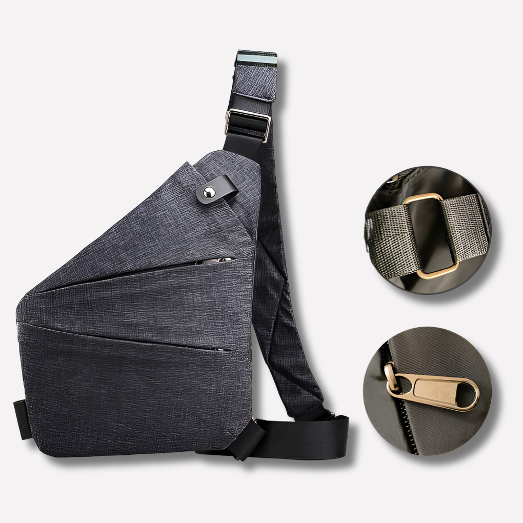 Praktisk crossbody veske for organisert oppbevaring av eiendeler, ideell for urban pendling.