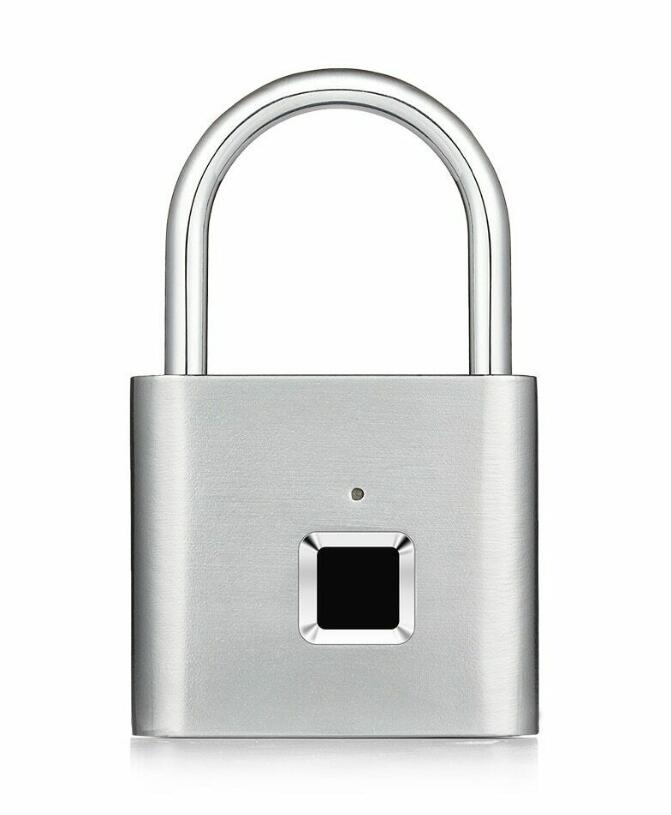 Allsidig fingeravtrykk hengelås med USB-lading, perfekt for gym, bagasje og generell sikkerhet.