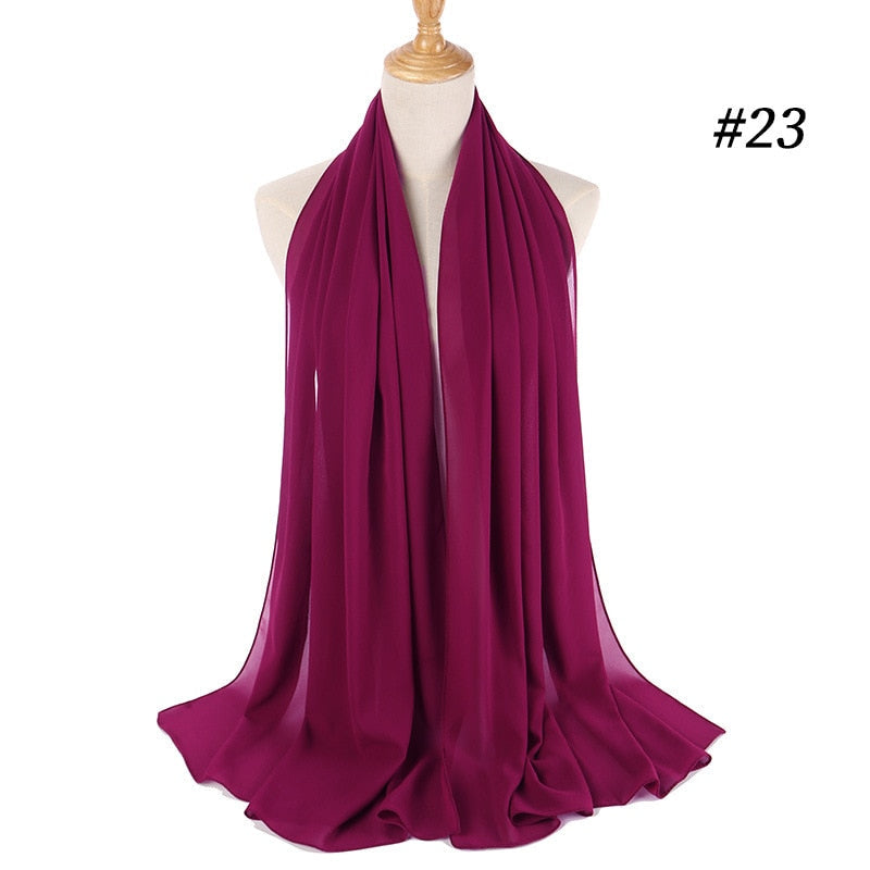 Delikat chiffon hodeplagg, elegant og lett å forme.