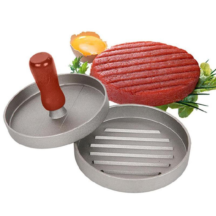 Solid hamburgerformer for enkel og rask forming av profesjonelle biffburgere. Perfekt grilltilbehør.