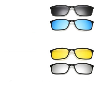 Polarisert clip-on solbriller reduserer blending. Magnetisk feste, unisex, UV400 og mote. [[lstfy-media:12]]