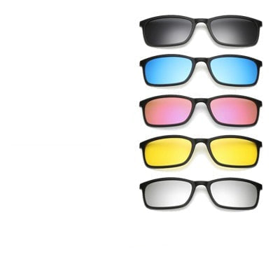 Allsidige magnetiske clip-on solbriller. Unisex, polarisert og UV400 beskyttelse for alle briller.