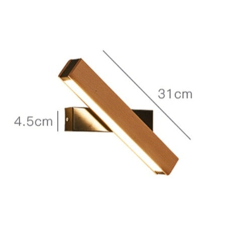 Energieffektiv 360° roterbar LED-vegglampe, gir justerbart lys og moderne utseende.