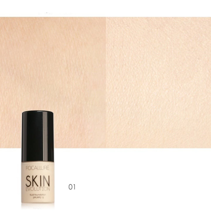 Hudpleiende flytende foundation for kvinner, med SPF 15 og naturlig finish.