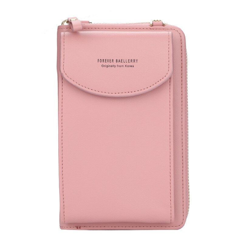 Slank designet crossbody veske i PU-skinn for kvinner, med praktiske glidelåsrom, perfekt som skulderveske.