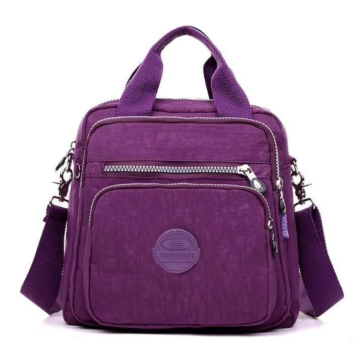 Nylon hverdagsveske for kvinner, komfortabel crossbody for praktisk oppbevaring.