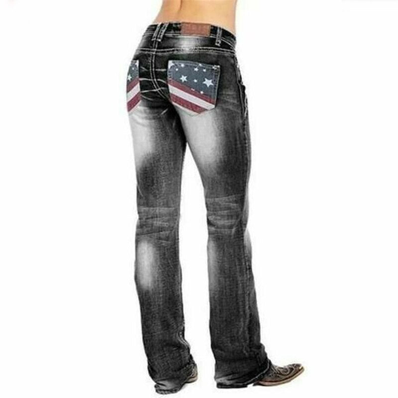 Denim bootcut-bukser for menn, designet for optimal komfort og stil på fritiden.
