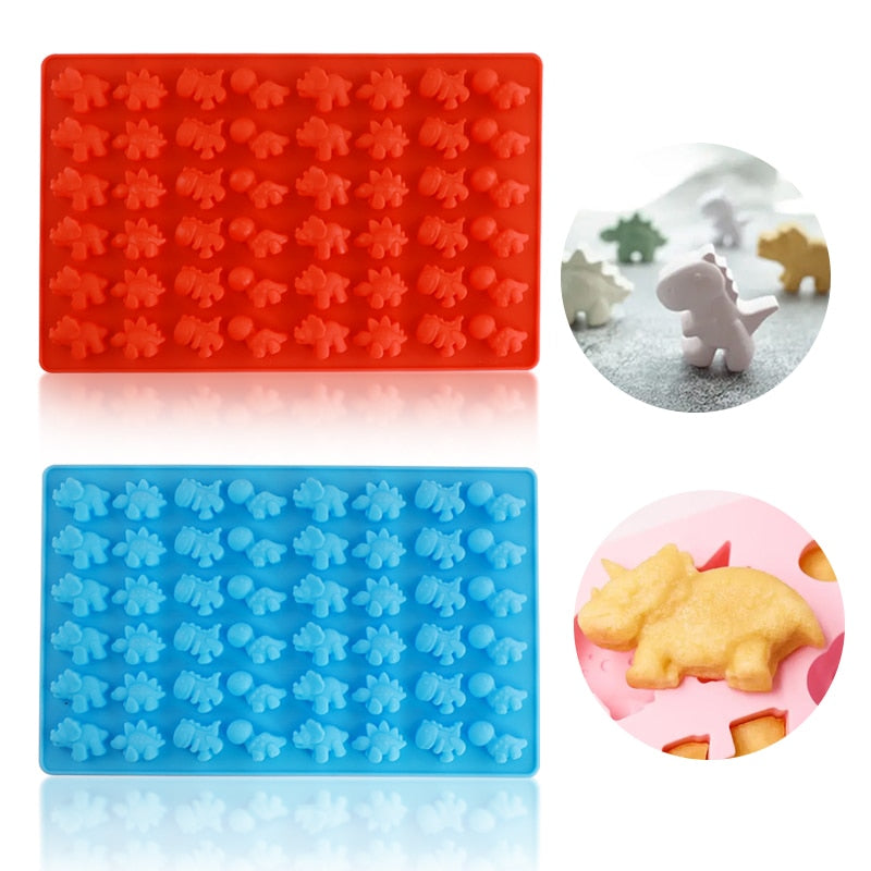 Lilla Gummy Dino geléform for barn. Bruk den til godteri, sjokolade eller små isbiter hjemme.