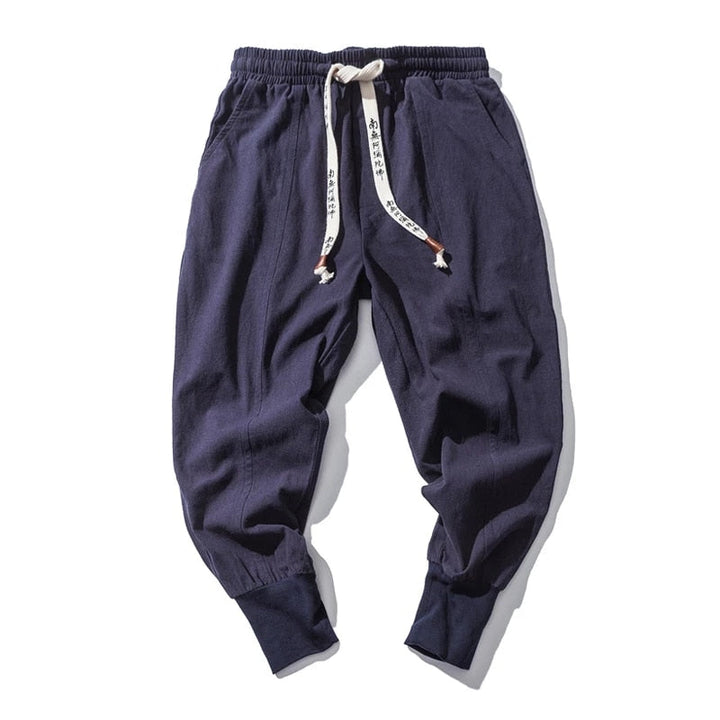Komfortable herrebukser, myke harem joggebukser for menn med trendy streetwear-stil og løs passform.