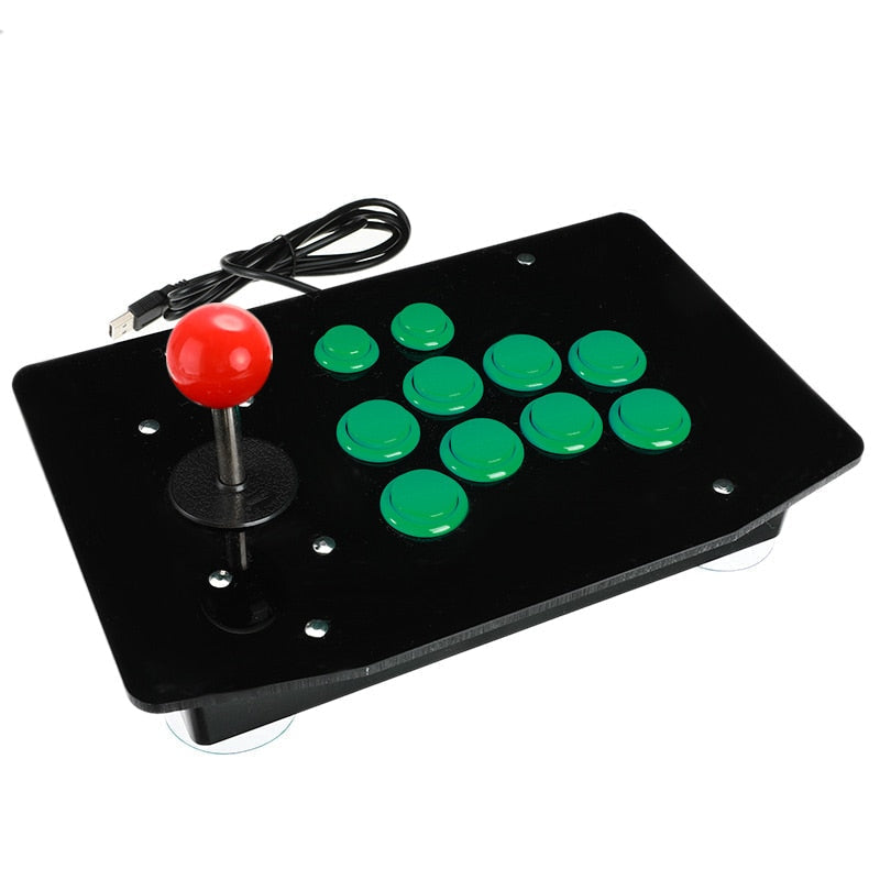 USB arkade joystick for PC, perfekt for retrospill og autentisk gamingopplevelse.