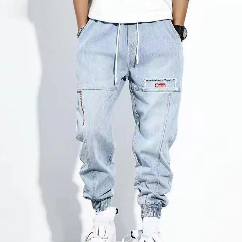Casual bomullsbukser for menn. Komfortabel løs passform, ideell som fritidsbukse eller streetwear.