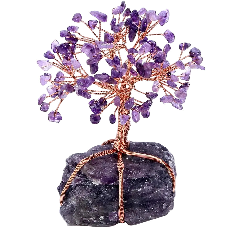 Feng Shui Livets Tre ornament med glitrende krystaller for positiv energi og hjemmedekorasjon.