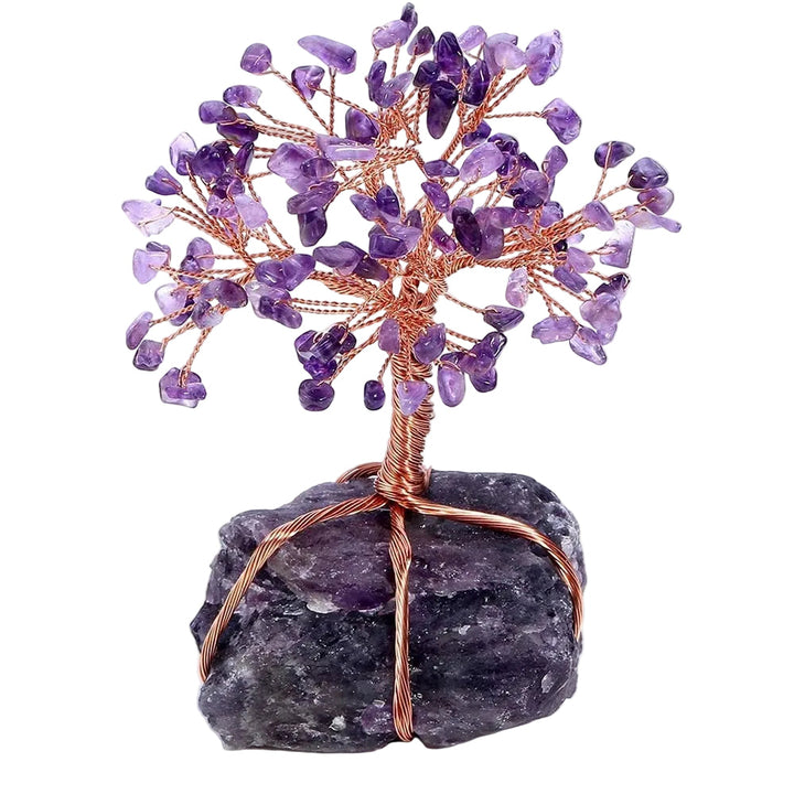 Feng Shui Livets Tre ornament med glitrende krystaller for positiv energi og hjemmedekorasjon.