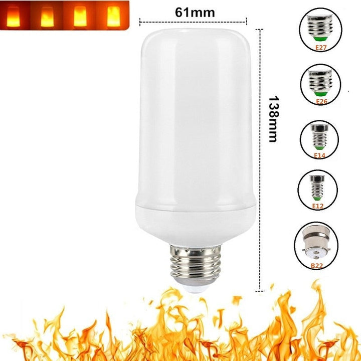 Enkel å installere E27 LED-flammepære, transformerer øyeblikkelig rom med koselig og dekorativt lys.