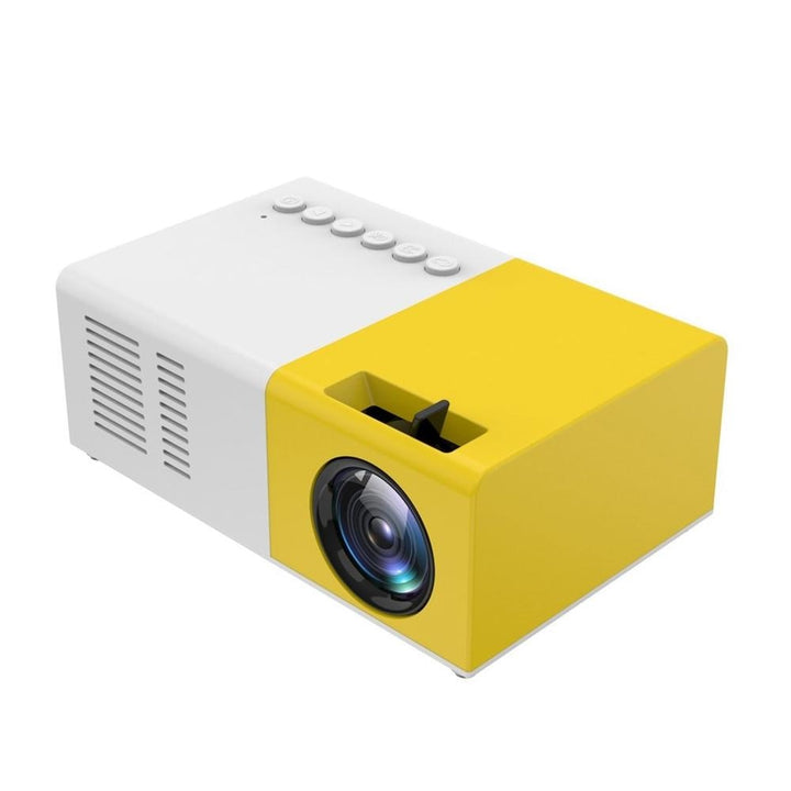 Liten bærbar miniprojektor for film og underholdning på reise eller hjemme. Perfekt hjemmekino gadget.
