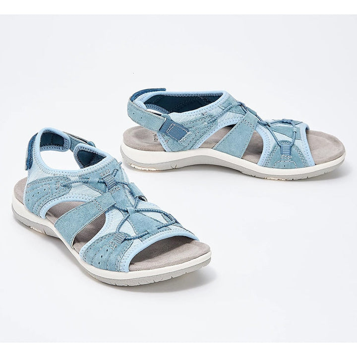 Sommersandaler for kvinner, med sklisikker såle og bohem stil. Perfekt fottøy for ferie.
