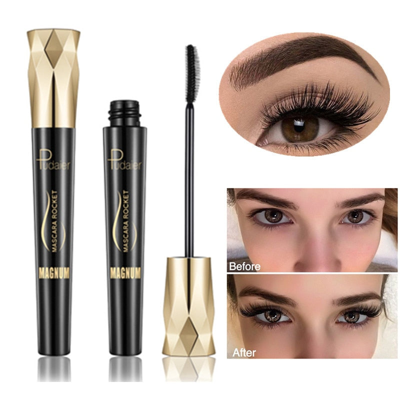 Profesjonell svart mascara gir umiddelbar vippeforlengelse. Skap intens volum og lengde for en perfekt øyesminke-look.