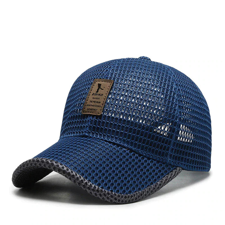 Pustende fritidscaps for damer og herrer. Ideell headwear for utendørsaktiviteter og solrike dager.