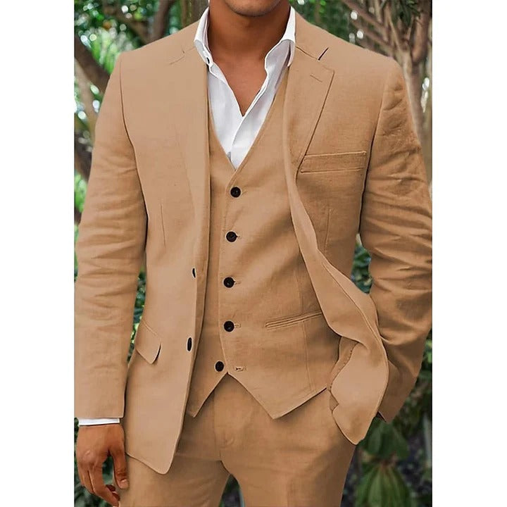 Klassisk 3-delt herredrakt med vest for en tidløs og elegant stil. Perfekt for den moderne mann.