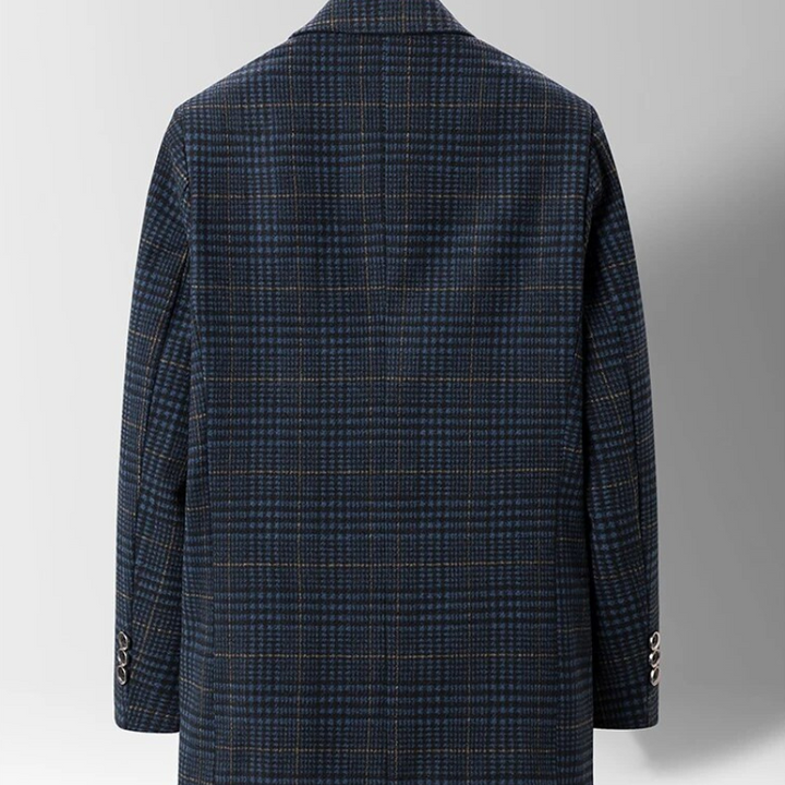 Khaki hverdagsblazer for herre, komfortabel og elegant for en avslappet, men stilig look.